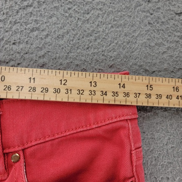 Chicos Jeans Womens 00 US 2 Pink/Red Platinum Crop Casual Pockets Flat Front - Picture 13 of 13